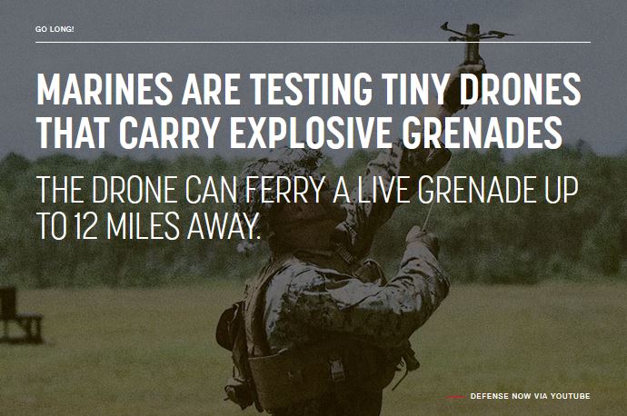 Drones With Grenades?