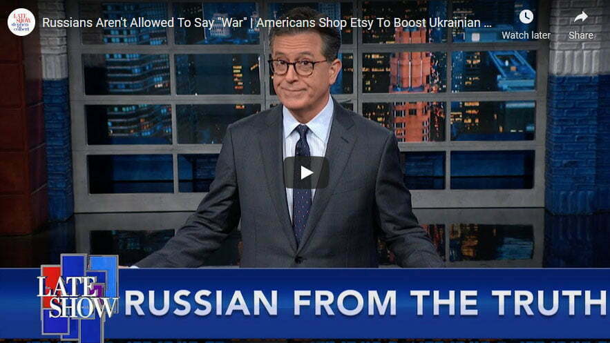 Stephen Colbert Taunts Putin