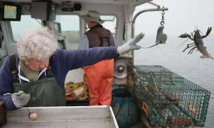 101 YO Woman still works on a Lobster Boat
