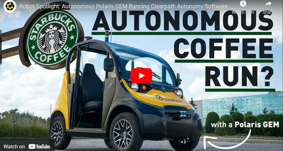 Self Driving Car Gets you Coffee at Starbucks