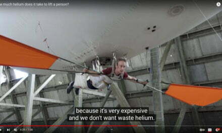How much helium does it take to lift a person?