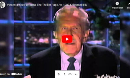 Vincent Price Performs The Thriller Rap