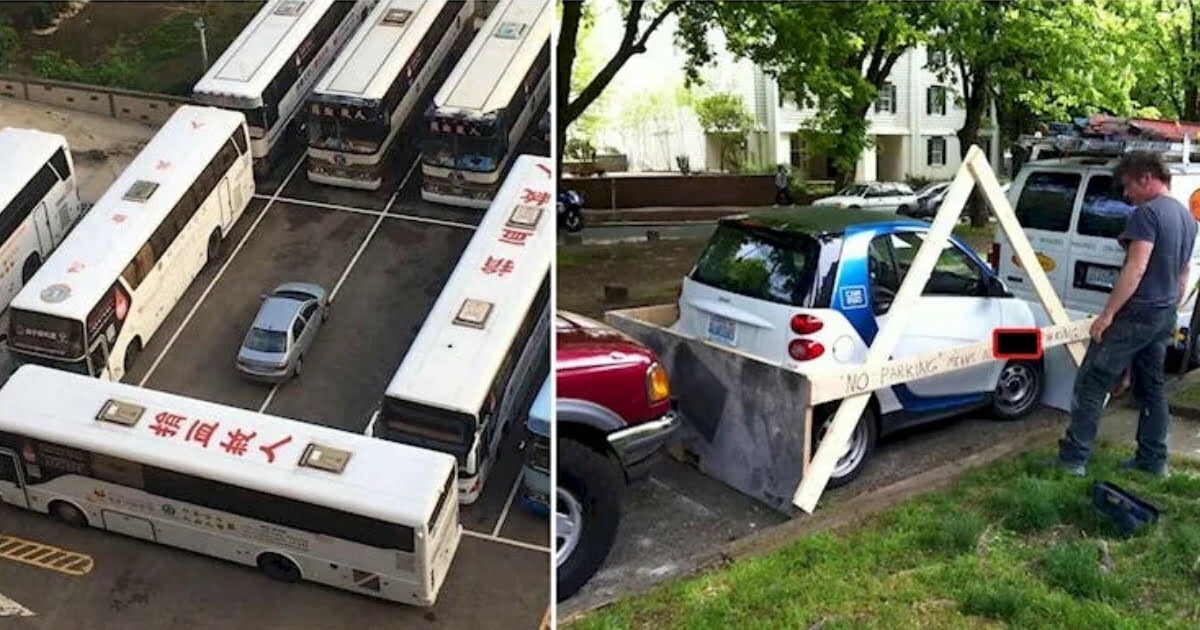 Guy Serves Refreshing Revenge After Someone Parks In His Driveway, Blocks Them In And Then Opens Up A Beer