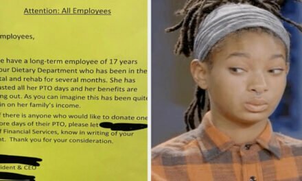 Unbelievable Note From CEO Asking Workers To Donate Their PTO To Hospitalized Long-Term Employee Goes Viral
