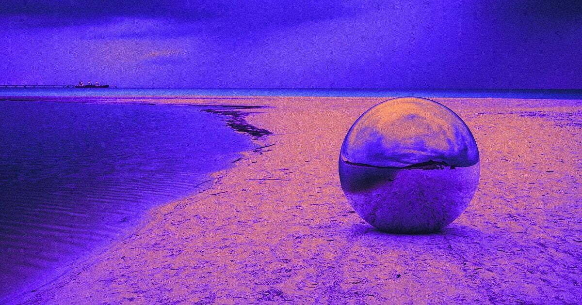 JAPAN PUZZLED WHEN LARGE METAL ORB APPEARS ON BEACH