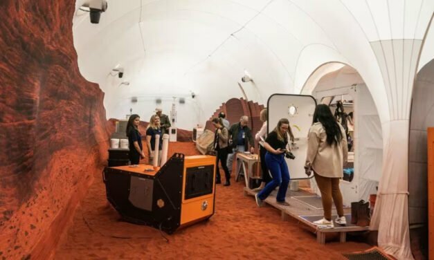 NASA unveils 3D-printed Mars habitat where 4 people will live for a year