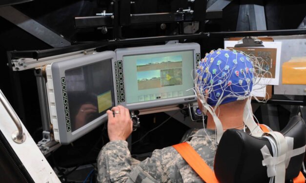 Dry EEG Sensors Control Army Robots