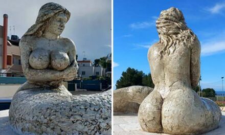 Provocative mermaid statue makes waves in southern Italian town