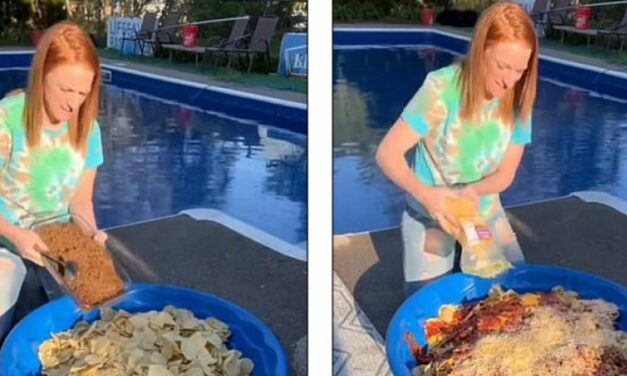 Critics Attack Mom For Feeding Her Twelve Children Out Of A “Trough”