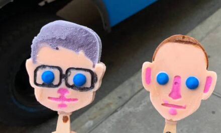 New York ice cream truck lets customers “eat the rich” by selling popsicles shaped like Jeff Bezos and Elon Musk 