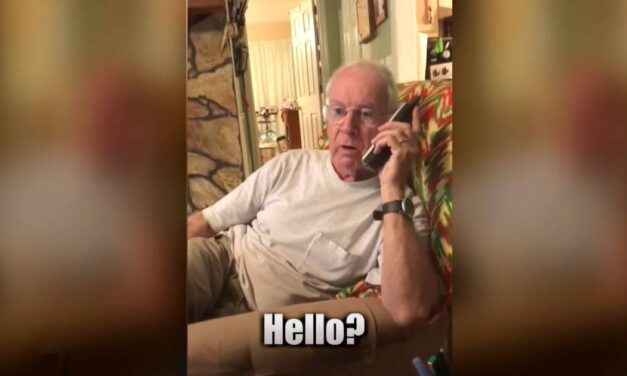 Grandpa Finds A New Way To Scare Off All The Telemarketers