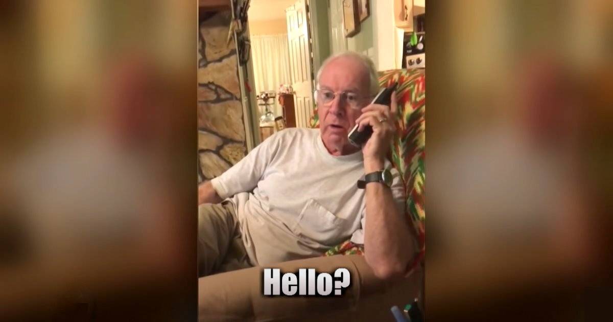 Grandpa Finds A New Way To Scare Off All The Telemarketers