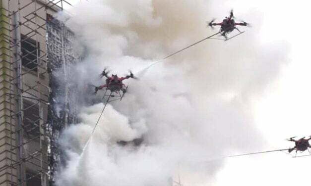 Firefighting drones