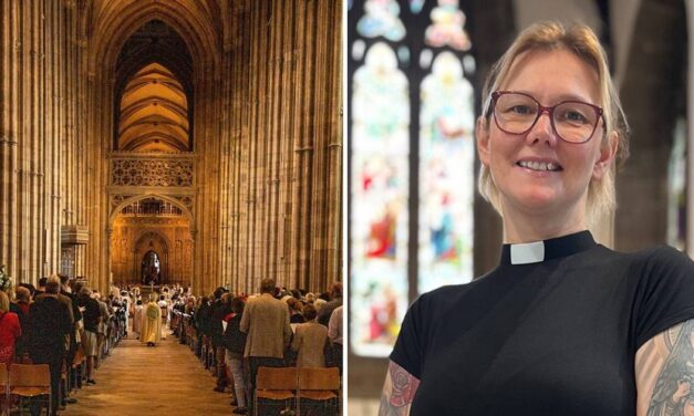Tattooed reverend gets hate online as Canterbury Cathedral defends her appointment to leadership role