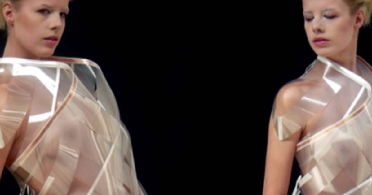 Watch amazing hi-tech dress turn SEE THROUGH when female wearer gets aroused