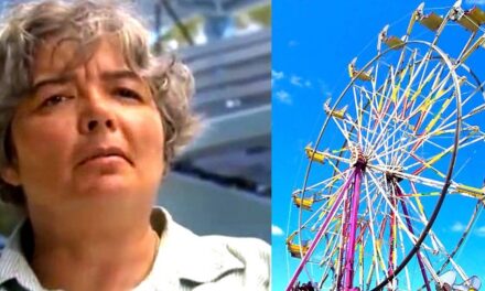 Woman MARRIES a fairground FERRIS WHEEL named Bruce