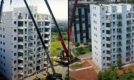 Chinese Company Erects 10-Storey Apartment Building in Less Than 29 Hours