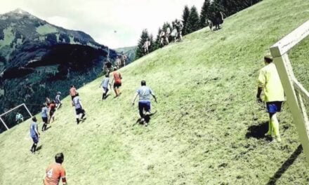 Extreme Alpine Football Is Only Played on the Steepest Mountain Slopes
