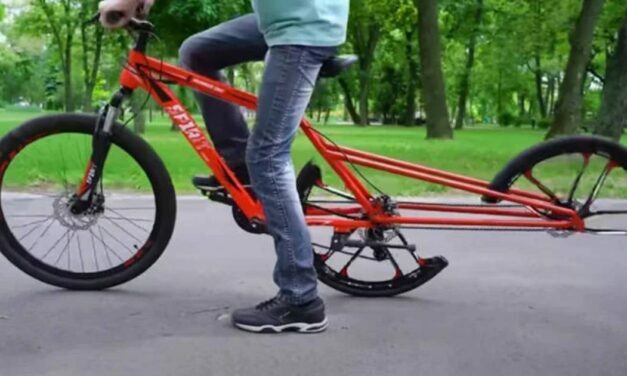 Engineer Creates Functional Half-Wheel Bicycle