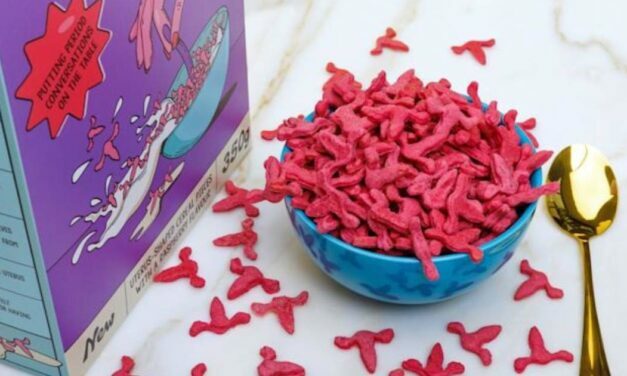 Menstrual-Themed Breakfast – Uterus-Shaped Cereal That Colors Milk Red