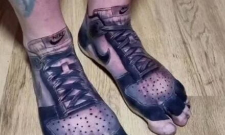 Man Has Favorite Pair of Sneakers Permanently Tattooed on His Feet