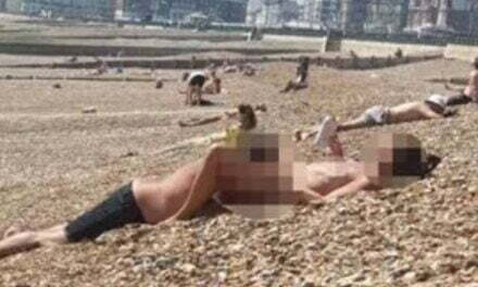 Calls for couple to be fined after they perform sex act on FAMILY beach