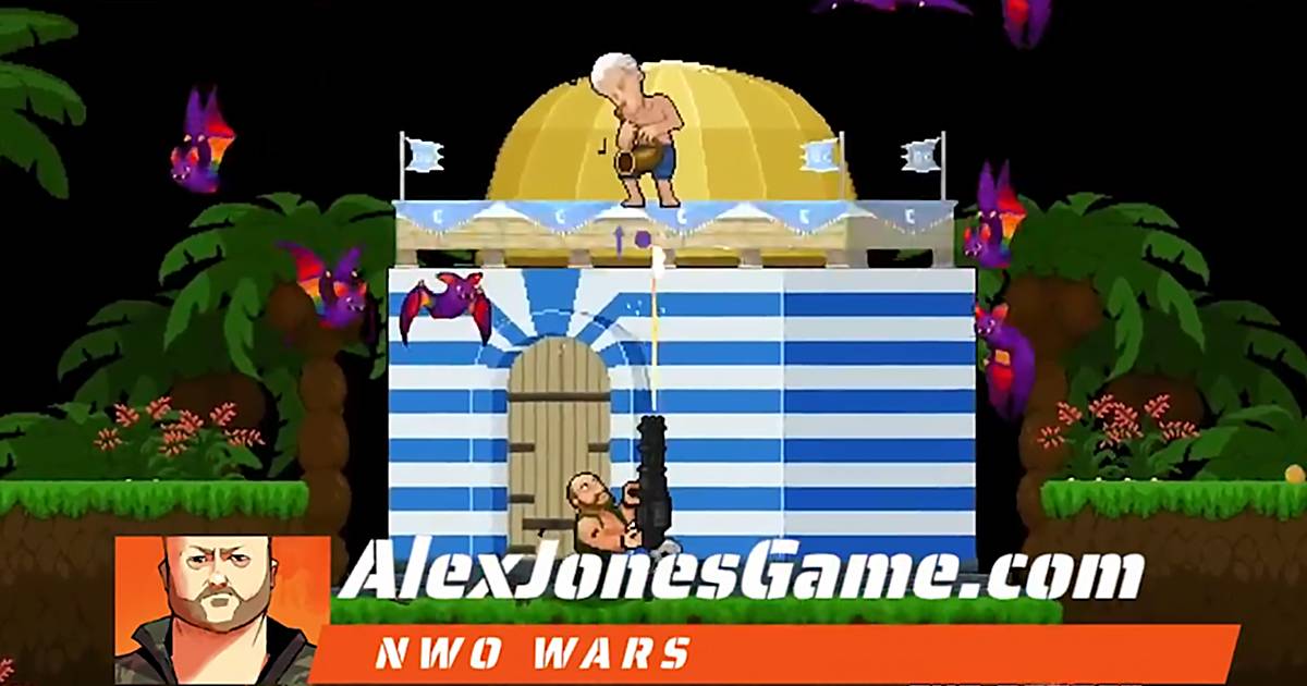 Gamers Can Slay Serpentine George Soros As Alex Jones In New Arcade-Style Video Game