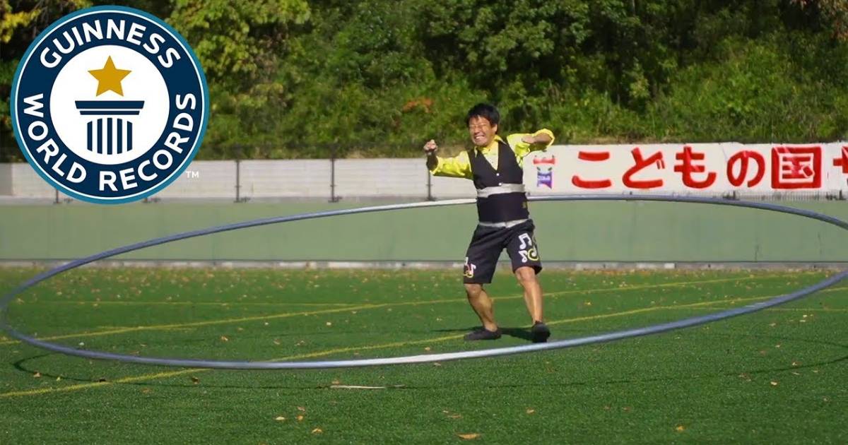 Japanese Man Sets New Guinness Record for Spinning World’s Largest Hula Hoop