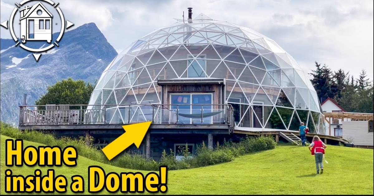 Sustainable Arctic DOME HOME recycles water & grows food!