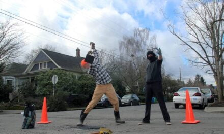 The Anarchists Illegally Fixing the Streets of Portland