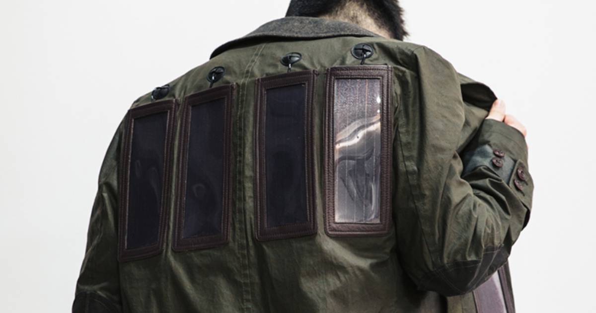 Japanese Designer Creates Solar-Powered Coat That Charges Gadgets