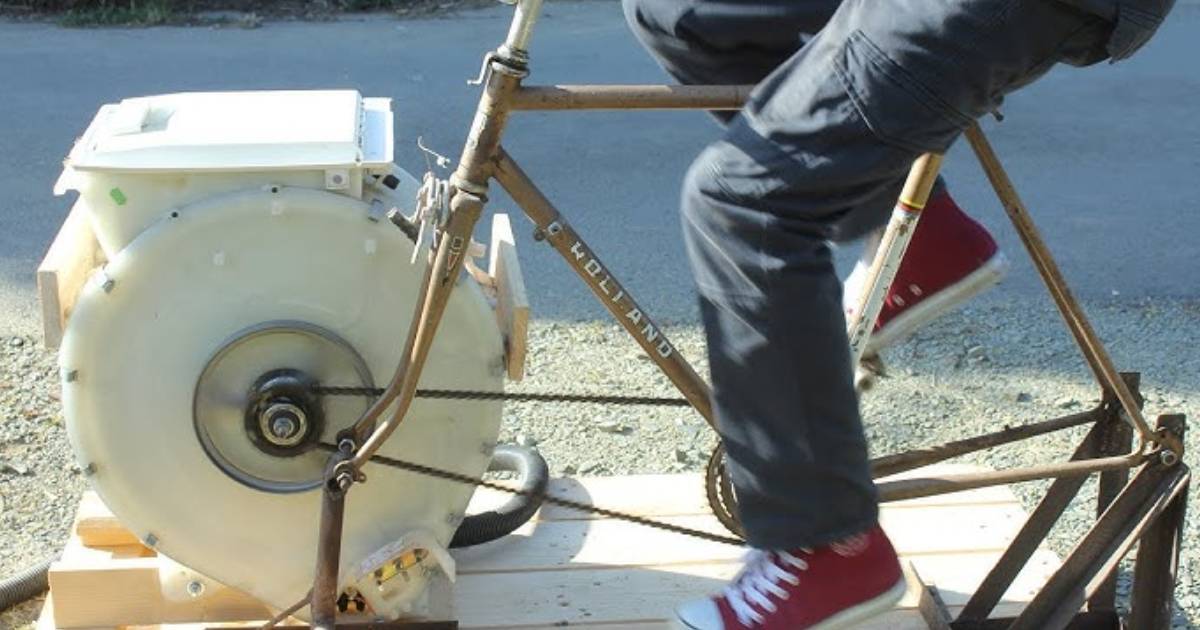 Bicycle Washing Machine Will Clean Your Clothes While You Exercise