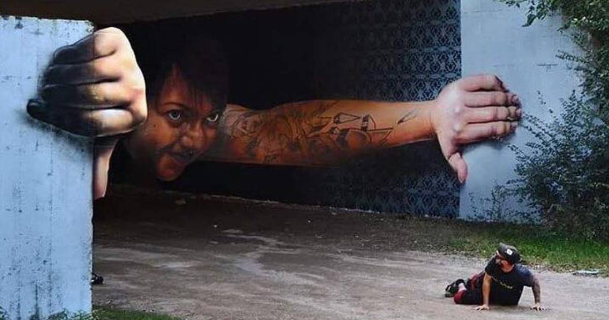 Graffiti Artist Creates Intriguing Optical Illusions