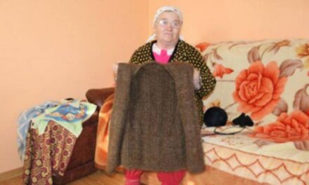 Woman Knits Vest Out of Own Hair She Has Been Saving for 20 Years