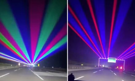 These Laser Lightshows On Chinese Highway Are Meant To Keep Drivers Awake