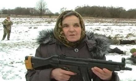 Badass Ukrainian Grandmother Nicknamed “The Punisher” Trains Alongside Army Cadets