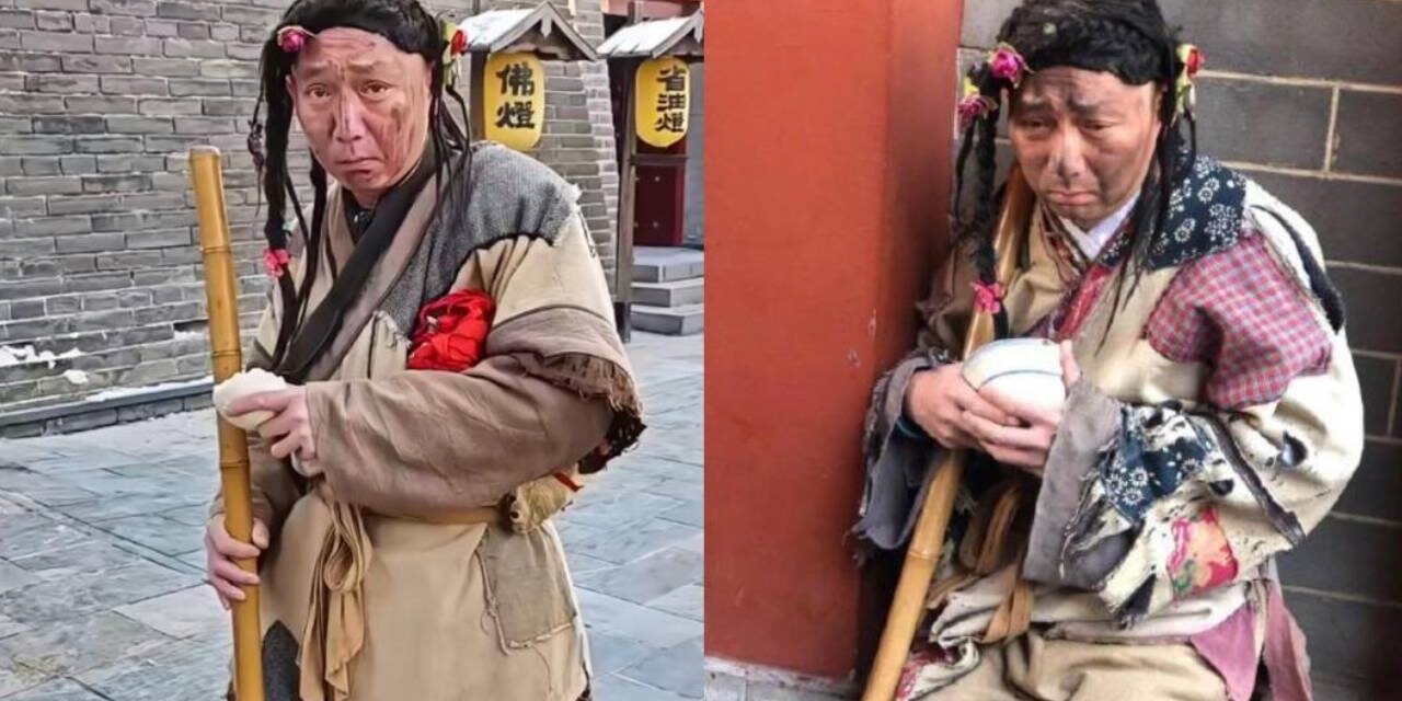 Professional Actor Makes a Living Playing a Beggar for Handouts