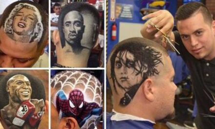 Amazingly Talented Barber Trims Celebrity Portraits on the Heads of His Clients