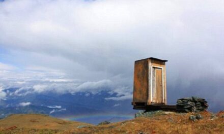 How Bad Do You Have to Go? Extreme Toilet Perched on a Cliff in Siberia