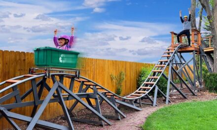 Awesome Dad Builds 50-Meter-Long Rollercoaster in His Backyard