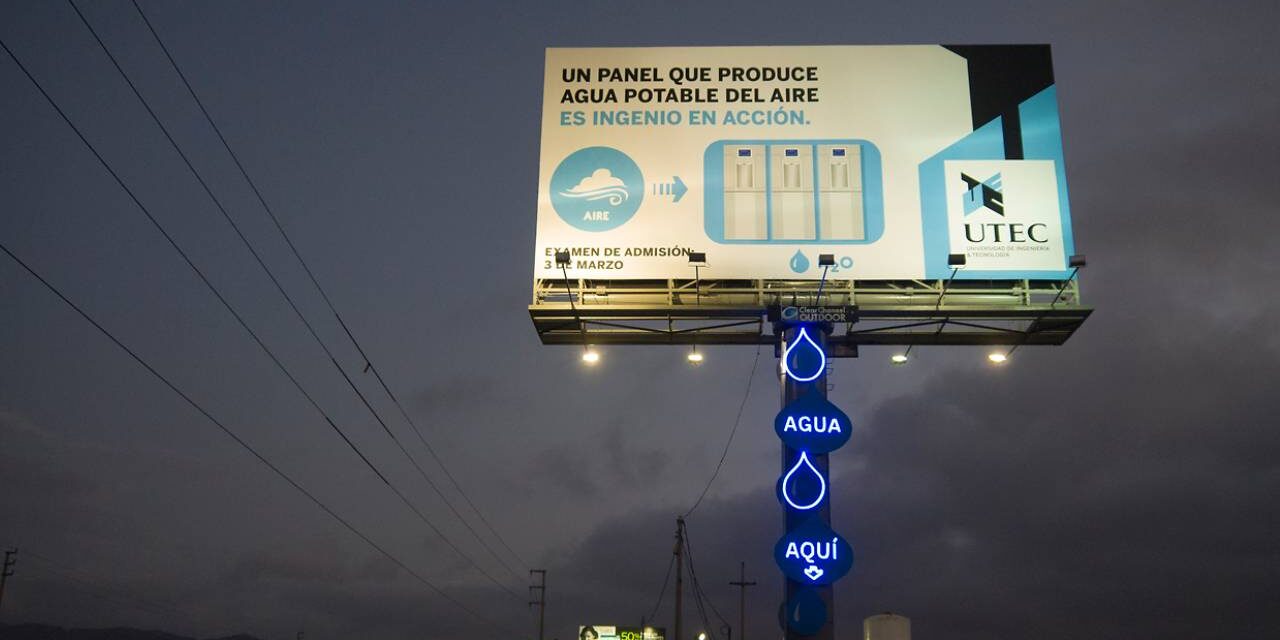 Smart Billboard Produces 100 Liters of Drinking Water a Day Out of Thin Air