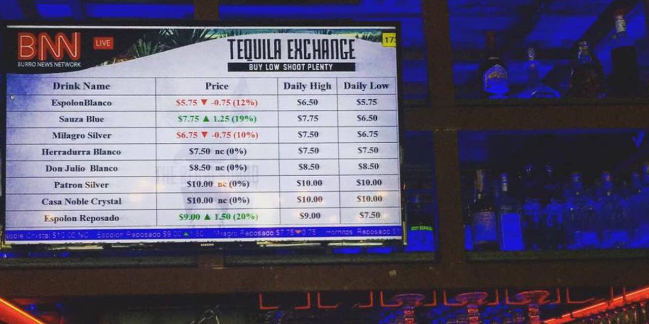 The Exchange Bar & Grill Where Prices Fluctuate Like Stocks