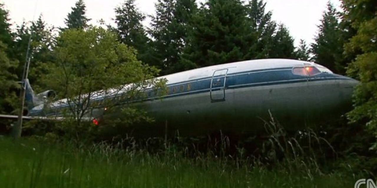 Man Turns 727 Passenger Plane into His Woodland Dream Home