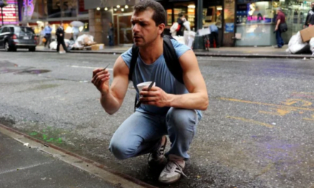 Man Makes a Living Scraping the Sidewalk for Gold and Diamonds