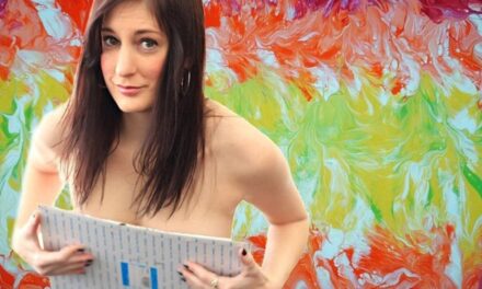 Ecentric Artist Paints with Her Breasts