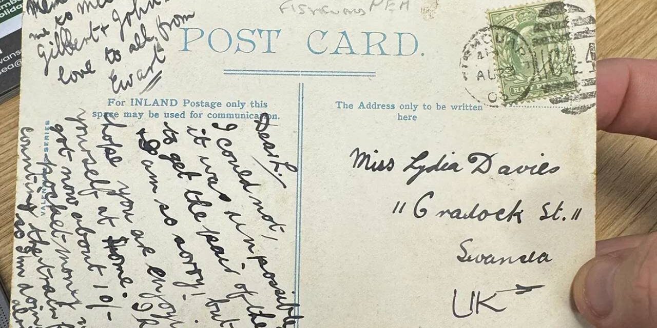 Postcard dating back 121 years discovered in United Kingdom