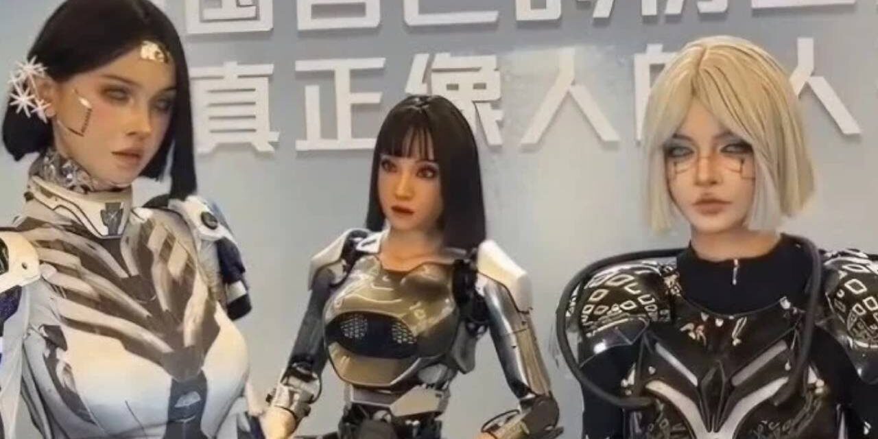 Attractive “Humanoid Robots” Go Viral at Chinese Robot Conference