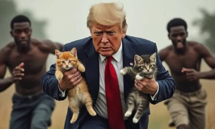 Desperate Republicans Using AI to Generate Fake Photos of Donald Trump Saving Kittens