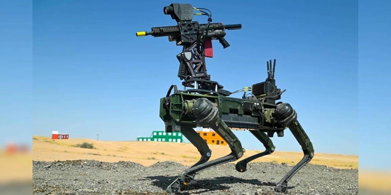 The US Army Is Testing Killer Robot Dogs With AI-Powered Rifles in the Middle East