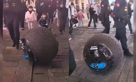 Chinese Police Deploy Rolling BB-8-STyle Robot to Patrol Streets, Chase Down Suspects